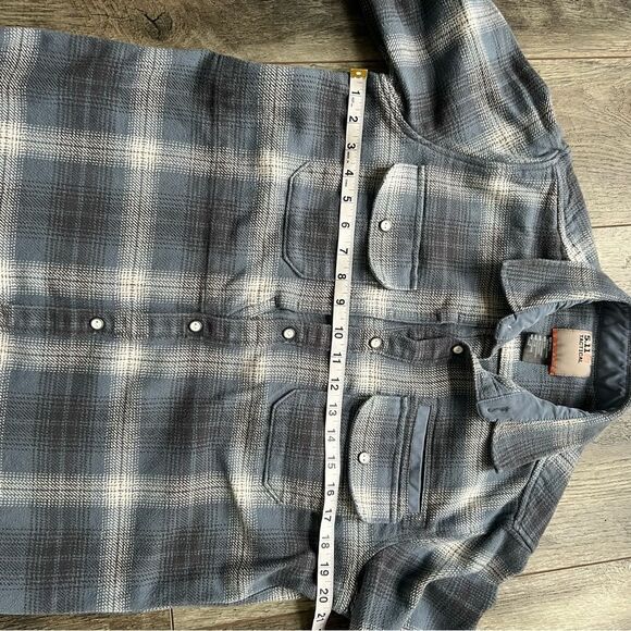 5.11 Tactical Snap Front Blue Flannel Shirt Men's Size Small - Picture 8 of 12
